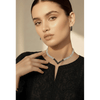V Shape Gemstone Nacklace Set $_0047 - MAWKLUXORA