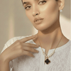 Four-Leaf Pearl Clover Set $_0068 (Black-White) - MAWKLUXORA