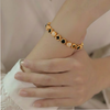 Round Natural Diamond Halo Tennis Bracelet ¥-0001