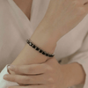 Crimson Crown Gem Bracelet ¥-0002 (Silver-Black) - MAWKLUXORA