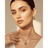 Sparkling Oval Pendant Set ¥-0019 (Golden-Black) - MAWKLUXORA