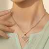 Zirconia Heart Pendant ¥-0012 (Golden)