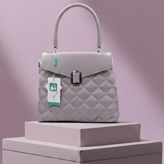 The Heritage Tan Diamond HandBag RP 0094 ( Light Grey)