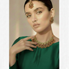 Kundan Style Set $_0072 (Golden-SeaGreen)