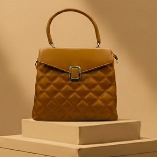 The Heritage Tan Diamond HandBag RP 0094 (Brown)