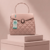 The Heritage Tan Diamond HandBag RP 0094 (Pink) - MAWKLUXORA