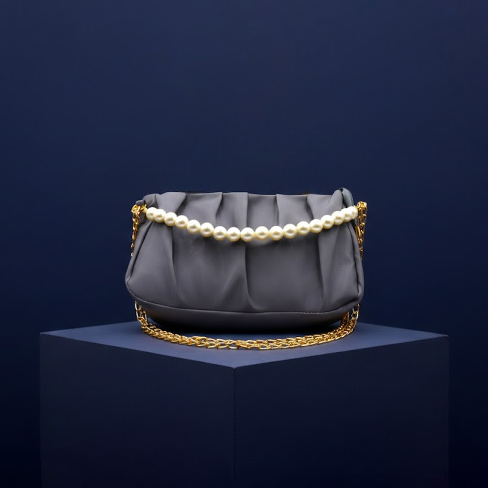 The Luna Pearl HandBag USD 0111 ( Grey White )