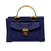Navy Blue Minimalist Handbag RP 0110 (Blue Golden) - MAWKLUXORA
