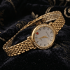 Serene Golden and White Classic Watch SOU515 - MAWKLUXORA