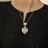 Heart Shape Zirconia Pendant TL-0081 (Golden -Silver)