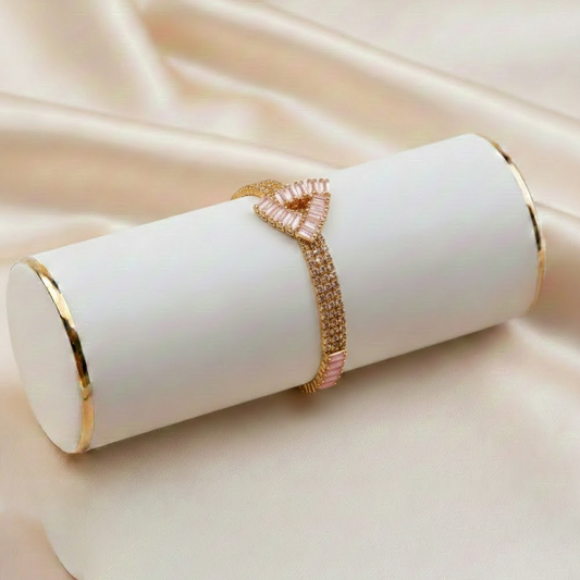 Prism Crystal Bracelet $_0062 (Golden-Pink)