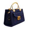 Navy Blue Minimalist Handbag RP 0109 (Blue Golden) - MAWKLUXORA