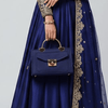 Navy Blue Minimalist Handbag RP 0109 (Blue Golden) - MAWKLUXORA