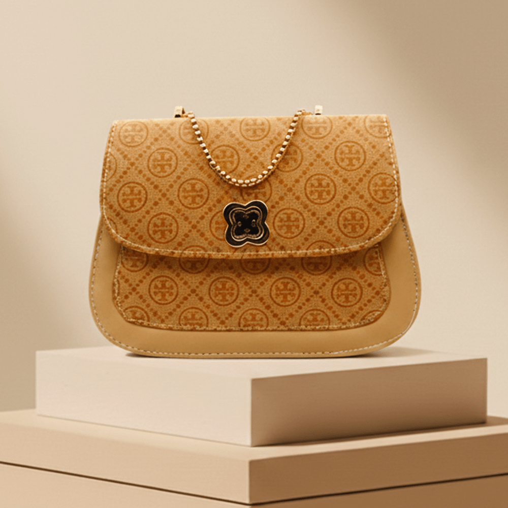 Van Cleef Style Luck Monogram Bag RP 0107 (Beige) - MAWKLUXORA