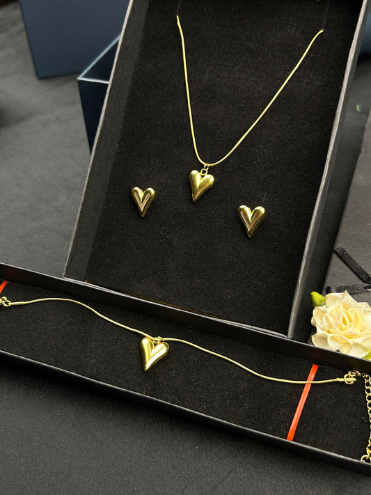 Bliss Heart Jewellery Set