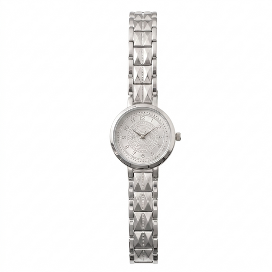 Stellar Silver Iced-Out Dial Timepiece SOU518