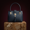 The Sand-weave Tassel HandBag RP 0098 (Blue) - MAWKLUXORA