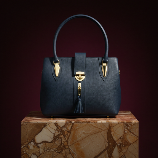 The Sand-weave Tassel HandBag RP 0098 (Blue)
