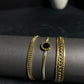Stack of Three Trendy Daily Wear Bracelets