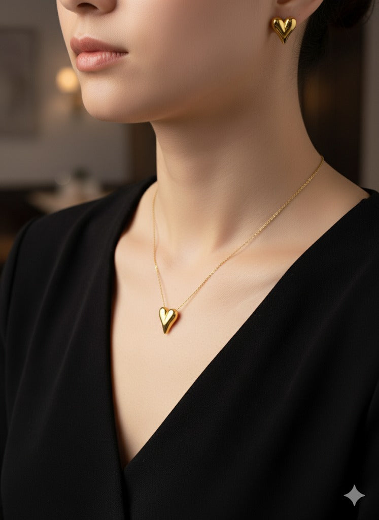 Bliss Heart Jewellery Set