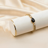 Pear Shaped Chain Barcelet $_0063 (Golden-Black) - MAWKLUXORA