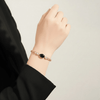 Pear Shaped Chain Barcelet $_0063 (Golden-Black) - MAWKLUXORA